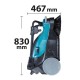 Akumulatora slaucīšanas mašīna MAKITA VS001GZ 40V MAX XGT 2