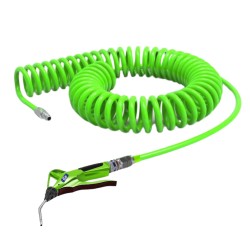 Spirālveida šļūtene ar CEJN Esafe Hi-Vis 6,5x10mm 4m, zaļa