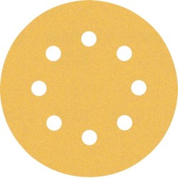 Šlifavimo popieriaus rinkinys BOSCH Expert C470, vibraciniams šlifuokliams, 125 mm, 8 skylių, G 60/120/240 6 vnt.