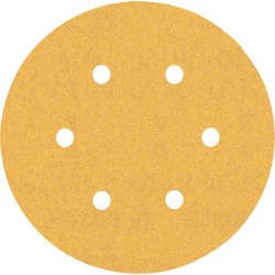 Šlifavimo popierius BOSCH Expert C470, vibraciniams šlifuokliams, su 6 skylėmis, 150 mm, G 150, 50 vnt.