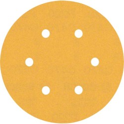 Šlifavimo popierius BOSCH Expert C470, vibraciniams šlifuokliams, su 6 skylėmis, 150 mm, G 220, 50 vnt.
