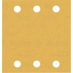 Šlifavimo popierius BOSCH Expert C470, vibraciniams šlifuokliams, su 6 skylėmis, 115 x 107 mm, G 180 10 vnt.