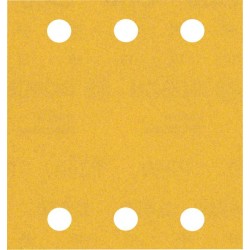 Šlifavimo popierius BOSCH Expert C470, vibraciniams šlifuokliams, su 6 skylėmis, 115 x 107 mm, G 240 10 vnt.