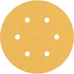Šlifavimo popierius BOSCH Expert C470, vibraciniams šlifuokliams, su 6 skylėmis, 150 mm, G 100, 5 vnt.