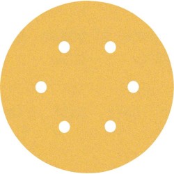 Šlifavimo popierius BOSCH Expert C470, vibraciniams šlifuokliams, su 6 skylėmis, 150 mm, G 120, 5 vnt.