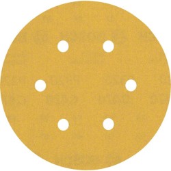 Šlifavimo popierius BOSCH Expert C470, vibraciniams šlifuokliams, su 6 skylėmis, 150 mm, G 320, 5 vnt.