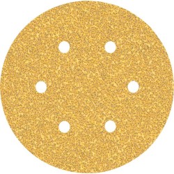 Šlifavimo popierius BOSCH Expert C470, vibraciniams šlifuokliams, su 6 skylėmis, 150 mm, G 40, 50 vnt.