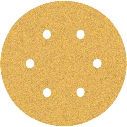 Šlifavimo popierius BOSCH Expert C470, vibraciniams šlifuokliams, su 6 skylėmis, 150 mm, G 60, 5 vnt.