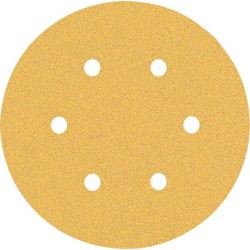 Šlifavimo popierius BOSCH Expert C470, vibraciniams šlifuokliams, su 6 skylėmis, 150 mm, G 80, 5 vnt.