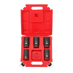 5 daļu garu trieciena muciņu komplekts MILWAUKEE 3/4" SHW