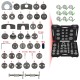 41 daļas bremžu cilindra virzuļa novilcēja instrumentu komplekts KS TOOLS 4