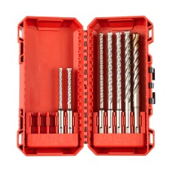 7 daļu urbju komplekts MILWAUKEE SDS+ MX4 4932492113