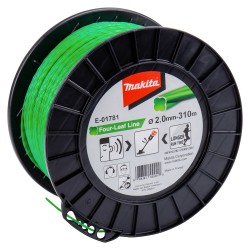 Ovālas spirāles trimmera aukla MAKITA 2,0mmx310m