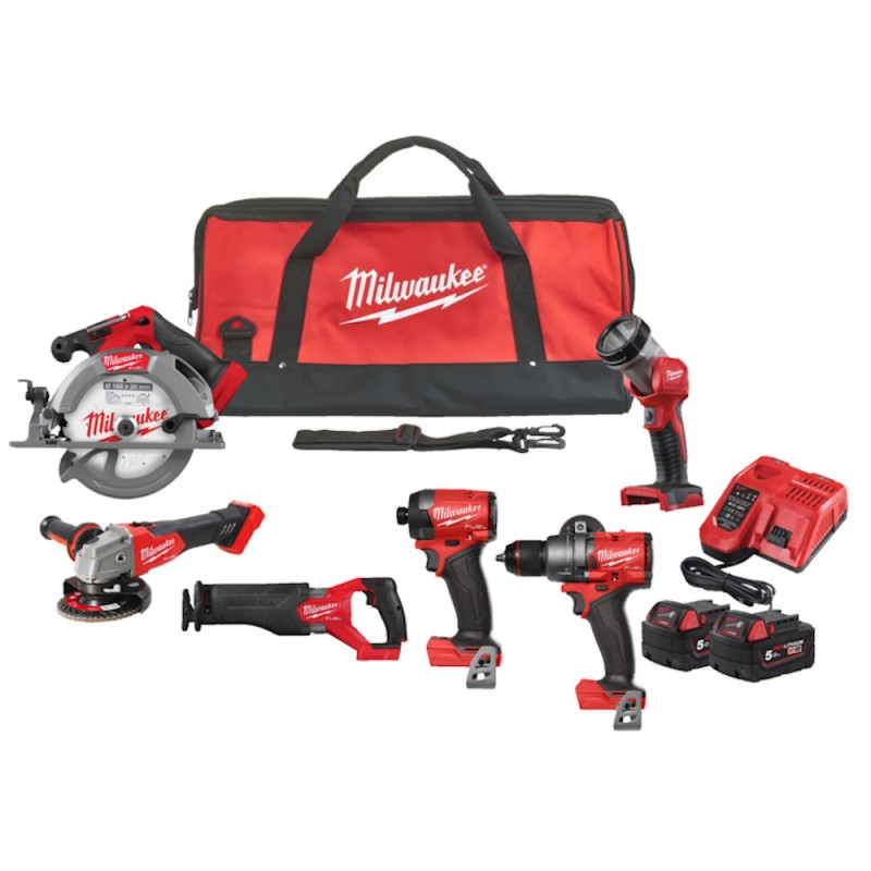 Akumulatora instrumentu komplekts MILWAUKEE M18 FPP6G3-502B 1