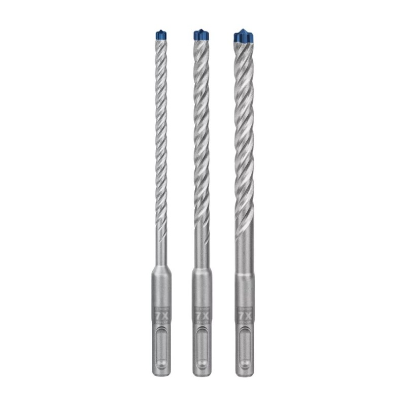 Triecienurbjmašīnu komplekts BOSCH Expert SDS plus-7X 6/8/10mm 1