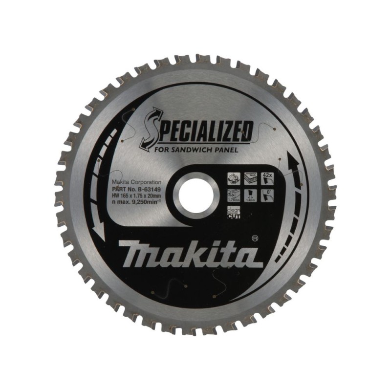 Griešanas disks MAKITA 165x20x1.75 42T 1