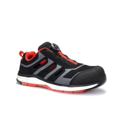 Sandales ELTEN Jo Rapid Boa Black Red Easy ESD S1P, melnas