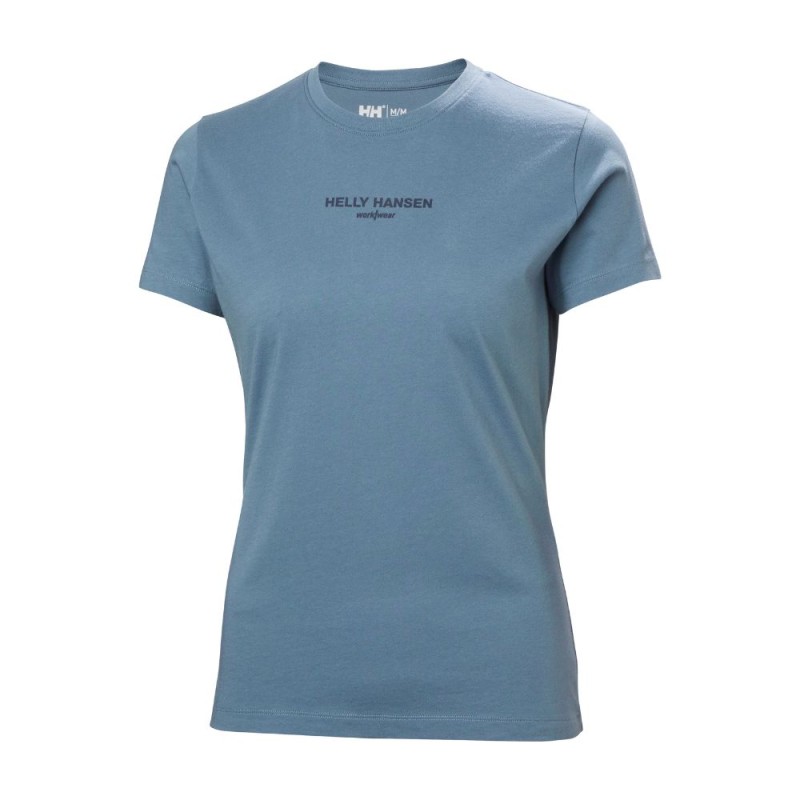 Sieviešu HELLY HANSEN W Classic Logo T-krekls, zils 1