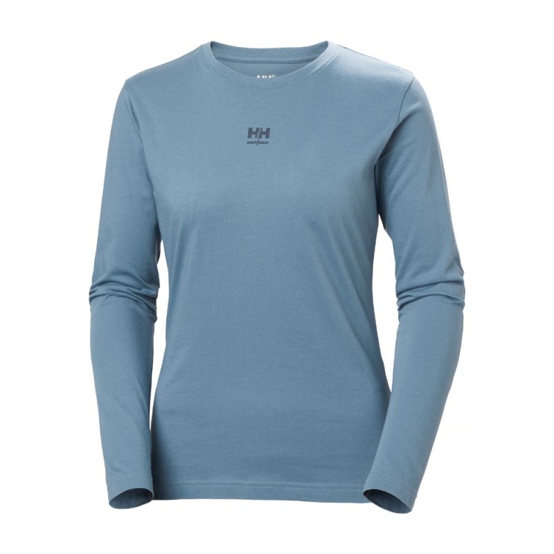 Sieviešu krekls ar garām piedurknēm HELLY HANSEN W Classic Logo Longsleeve, zils 1