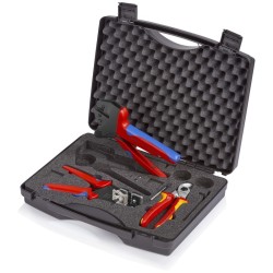 Saules moduļu savienotāju apstrādes knaibļu komplekts KNIPEX