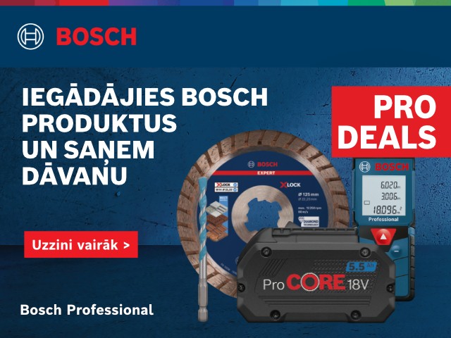 „Bosch PRO Deals“ - bezmaksas dāvana