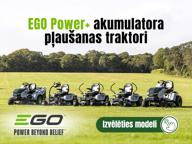 EGO Power+ akumulatora pļaušanas traktori