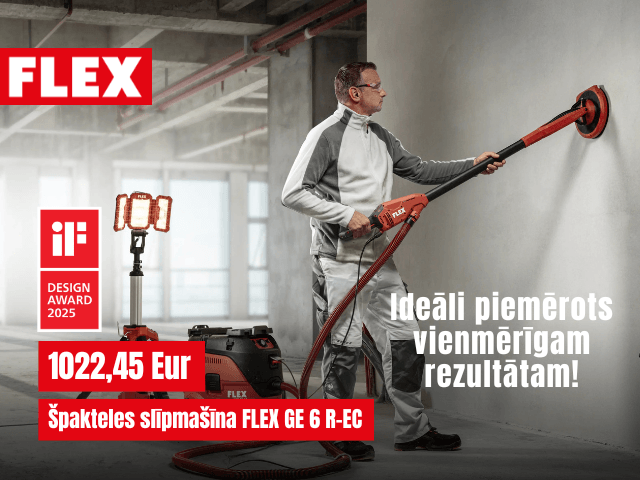Ideāli piemērots vienmērīgam rezultātam - FLEX GE 6 R-EC